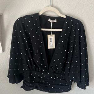 Ramy Brooke Embellished Martha top size Medium